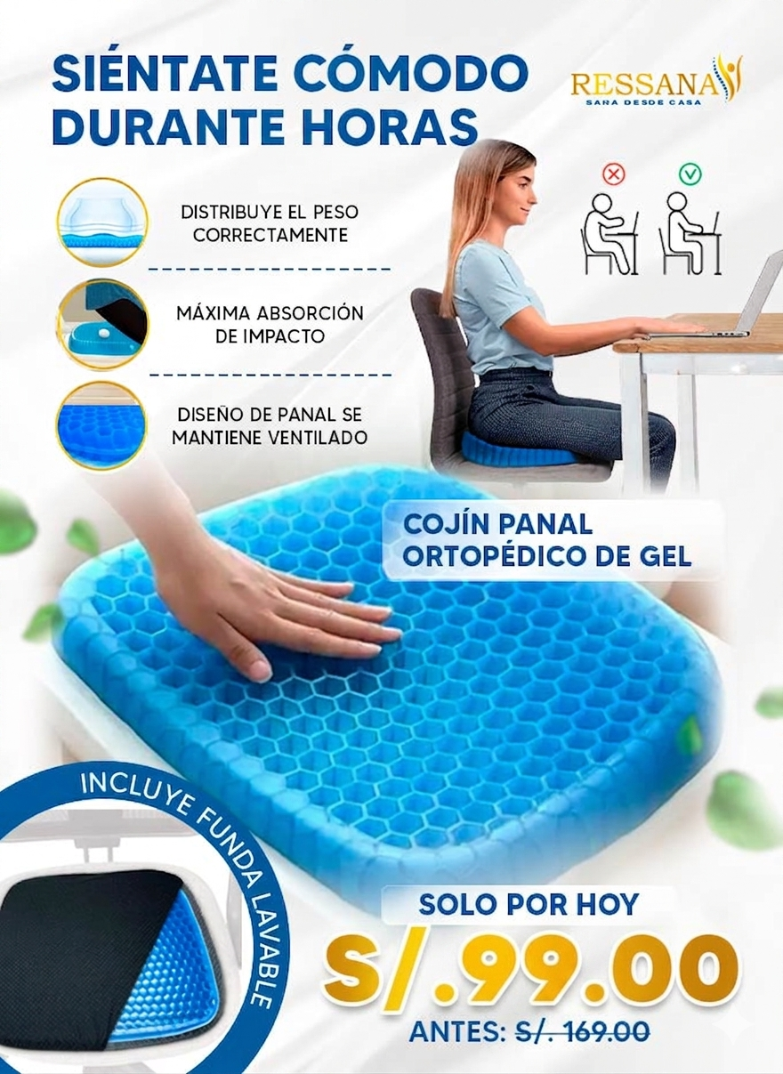 Cojín panal ortopédico de gel