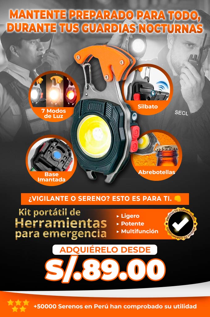 Kit portátil de herramientas para emergencia