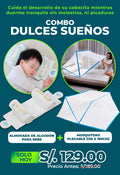 Almohada de algodón para bebé + mosquitero plegable