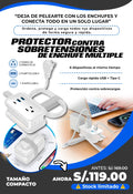 Protector contra sobretensiones de enchufe múltiple